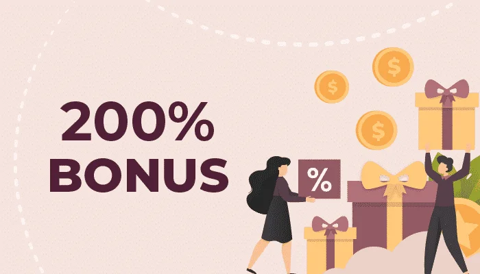 200% deposit bonus