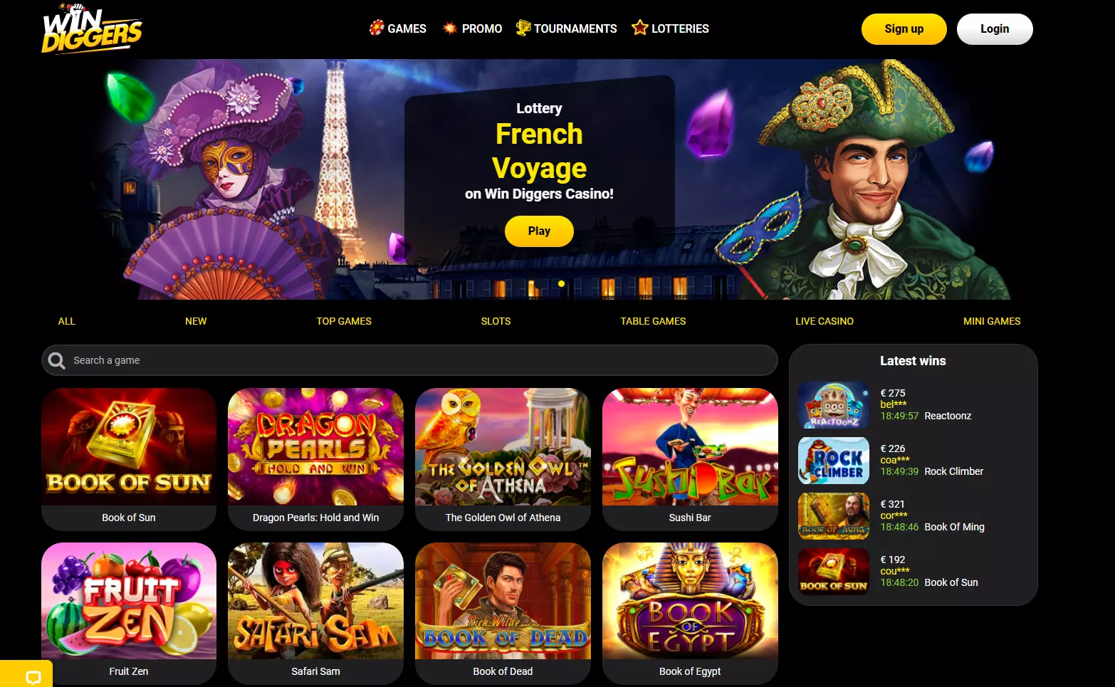 Win Diggers Casino