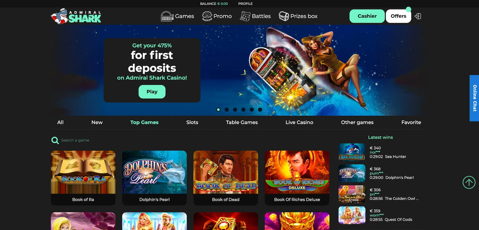 Admiral Shark casino