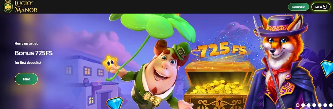 Lucky Manor website