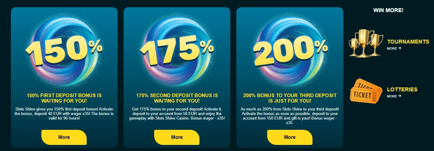 slots-shine-bonus